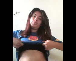Lizeth de Zacatecas enseñando las chichotas en video casero